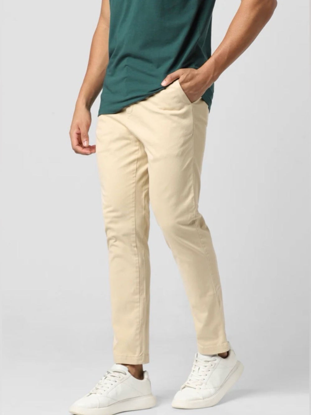 Bearbottom Clothing Men’s Chino Pants Sz M 32 Khaki Stretch Elastic Waist